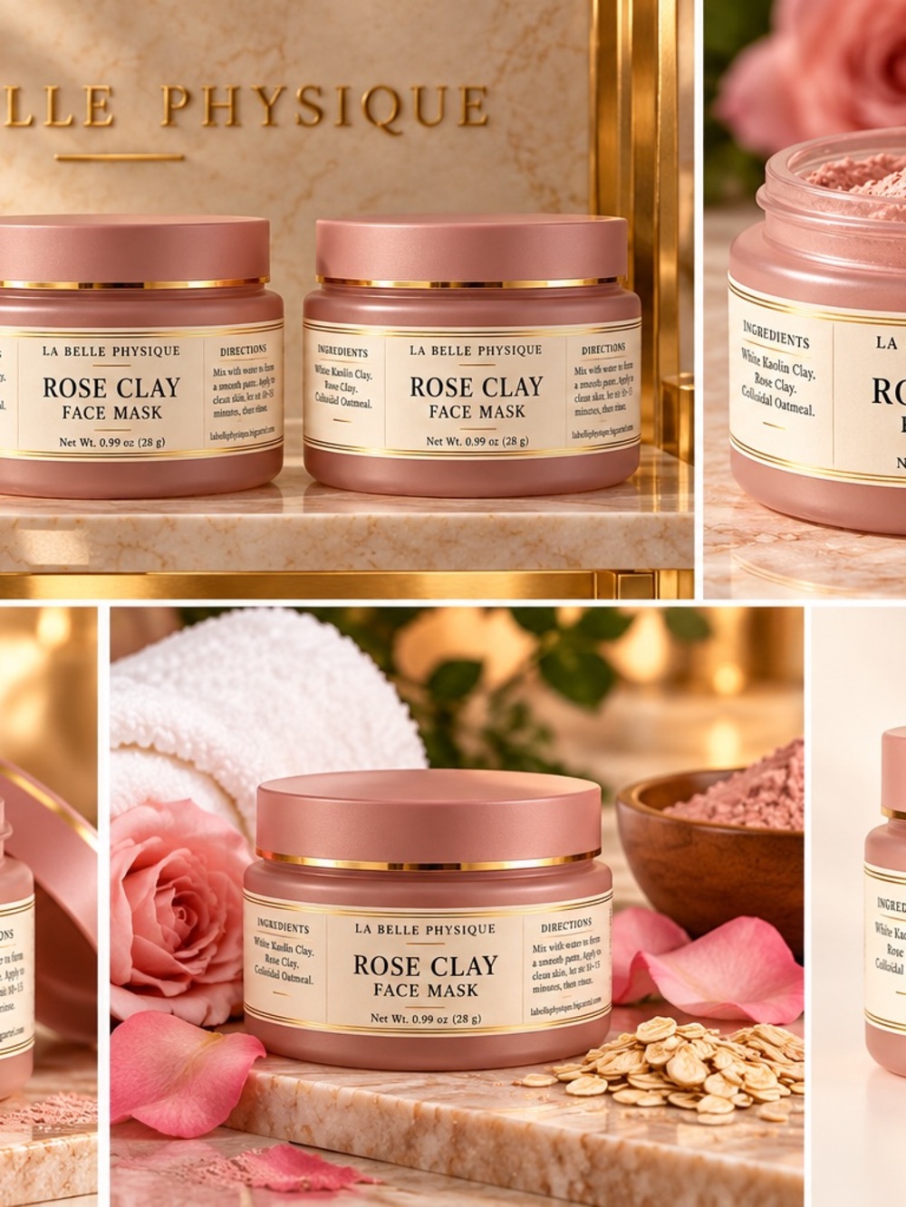 Rose Clay Mask-Dry Powder